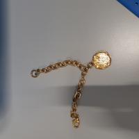 CS919/2024 GOLD BRACELET WITH PENDANT MEDAL